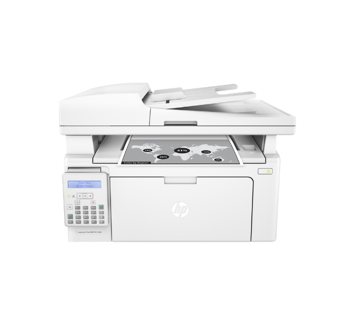 Imprimante Photocopieuse HP Laser Jet Pro 130FN Multifonction Noir et Blanc 22 ppm, 600 x 600 ppp, Connexion USB, Ethernet, Fax, AirPrint