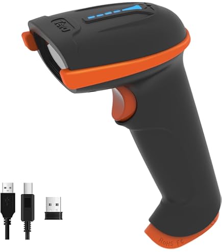 LECTEUR CODE BARRE K-216R 1D – Scanner Laser Ergonomique, Portée jusqu'à 30 cm, Connectivité USB, Lecture Rapide et Fiable pour Points de Vente, Gestion de Stocks et Logistique, Résistant aux Chutes et Économe en Énergie.