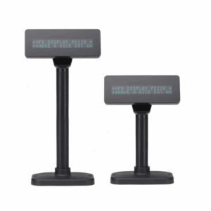 Affichage de prix à deux lignes VFD à matrice de points avec terminal de position, Noir