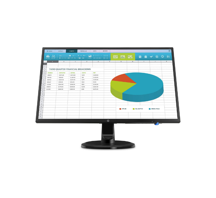 Écran HP N246v LED-Monitor 23.8p 60.45cm, Temps de réponse de 5 ms, Full HD (1920x1080), Dalle IPS
