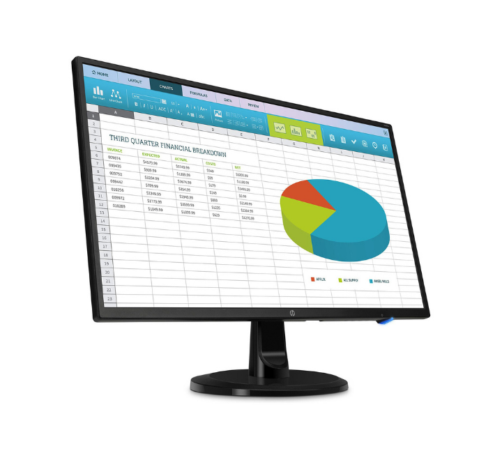 Écran HP N246v LED-Monitor 23.8p 60.45cm, Temps de réponse de 5 ms, Full HD (1920x1080), Dalle IPS – Image 2