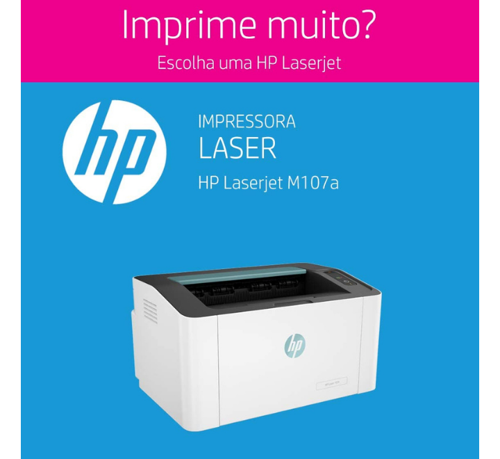HP Laser 107a Mono Laser USB / White / Manuelle / 320 watts / A4 – Image 6