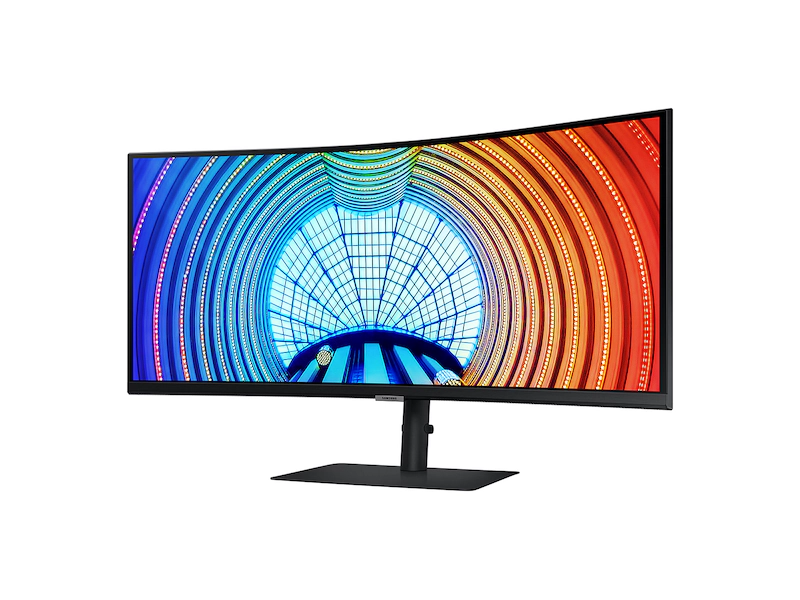 Écran incurvé Samsung 34 pouces S34A654UBN UltraWide LED, résolution 3440x1440p, taux de rafraîchissement 100Hz, connectivité DisplayPort, HDMI, ajustabilité ergonomique, technologie Eye Saver, design élégant et fin, parfait pour les professionnels et gamers. – Image 4