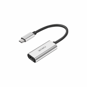 Wiwu Hub de sortie de type C vers HDMI/HDTV (1-en-1) Adaptateur Alpha HDMI/HDTV pour ordinateur portable et PC Windows, Apple Macbook, téléphone mobile intelligent, tablettes et bien d'autres
