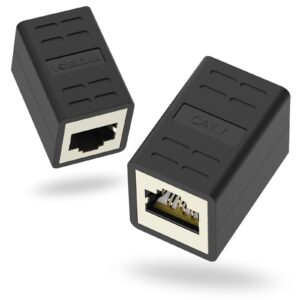 Coupleur RJ45 Femelle à RJ45 Femelle, Catégorie 5e/6, Blindé, Haute Vitesse, Double Port, Connectivité Ethernet Gigabit, Format Compact, Installation Facile, Compatibilité Universelle Réseau