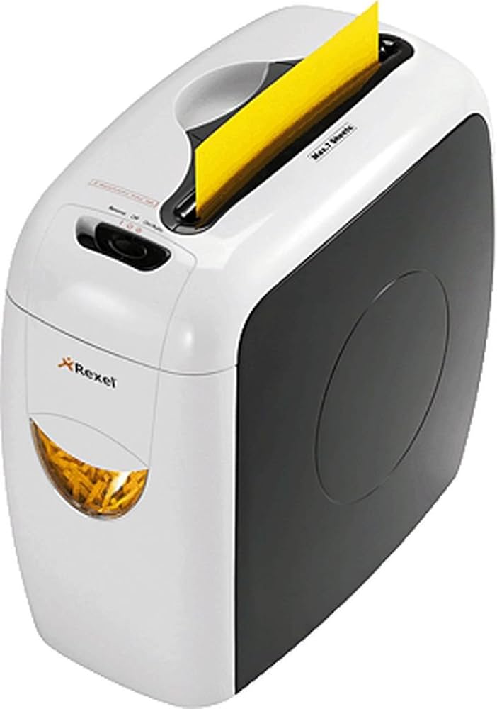 Broyeur de Papier SH-74D – Capacité de Destruction de 7 Feuilles Simultanées, Bac de 12 Litres, Coupe Croisée Sécurisée, Idéal pour Usage Personnel ou Bureautique, Design Compact et Efficace
