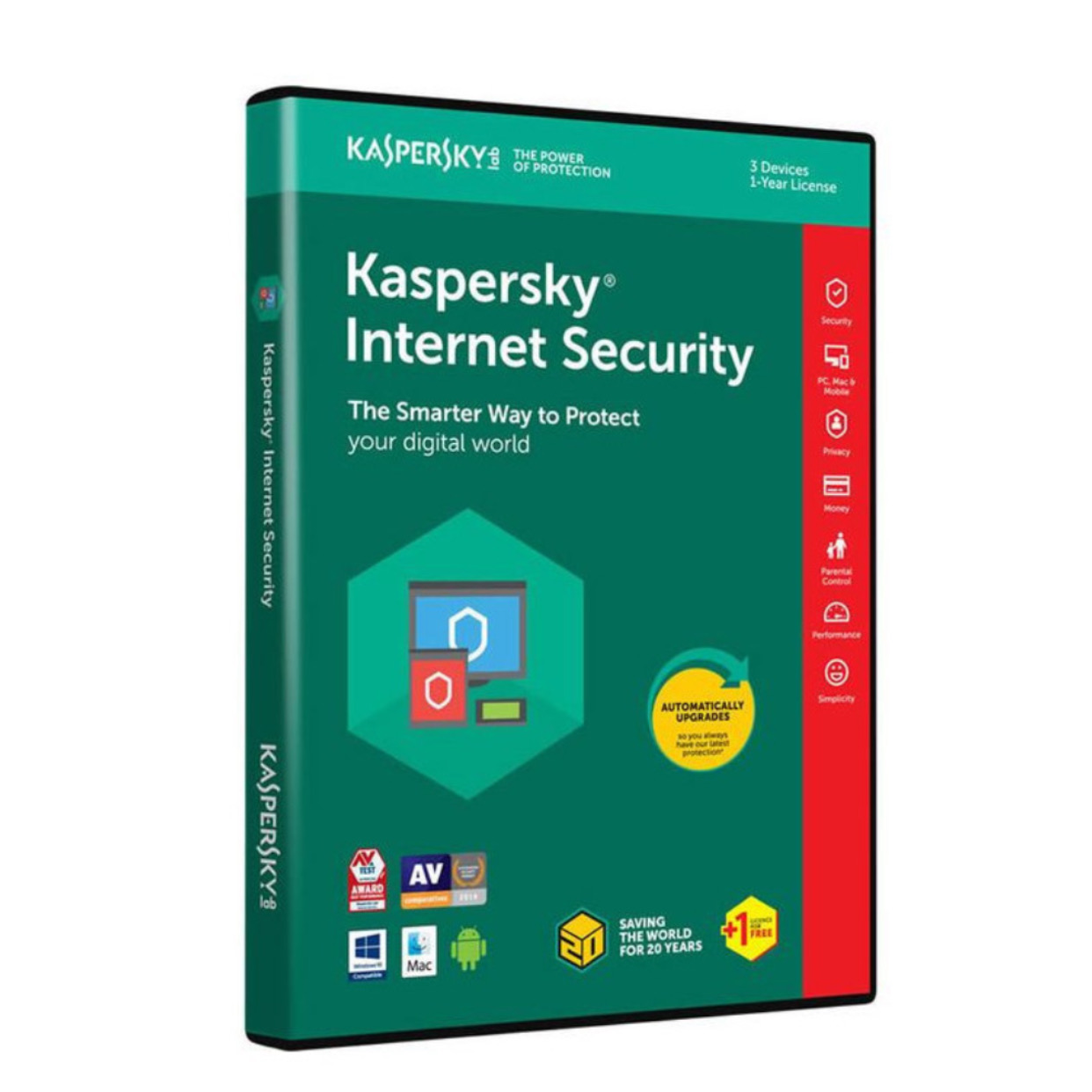 Antivirus Internet Security Kaspersky – Protection Avancée Contre les Menaces en Ligne – Sécurité Bancaire et Achats en Ligne Sécurisés – Anti-Phishing – Anti-Ransomware – Pare-feu Intelligent – Licence 2 Postes