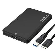 Boîtier Disque Dur Externe Portable USB 3.0 – Compatible 2.5" SATA, Vitesse de Transfert Haute jusqu’à 5 Gbps, Plug & Play, Boîtier Léger en Aluminium pour HDD/SSD, Capacité jusqu'à 2 To, Ultra-compact, Modèle GIGA 360