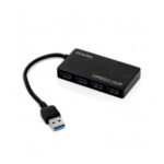 Convertisseur USB Type-C 4 en 1 U341 avec Port HDMI 4K, Lecteur de Cartes SD/TF, USB 3.0 Haute Vitesse et Connecteur Plug & Play.