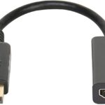 Adaptateur Convertisseur DisplayPort Mâle vers HDMI Femelle, Résolution 4K UHD à 30Hz , Compatible Audio/Vidéo, Prise en charge HDCP, Plug & Play