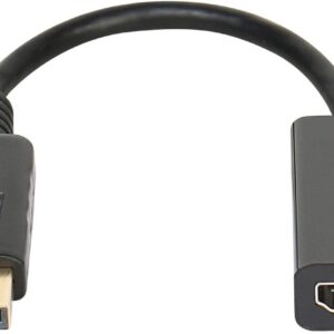 Adaptateur Convertisseur DisplayPort Mâle vers HDMI Femelle, Résolution 4K UHD à 30Hz , Compatible Audio/Vidéo, Prise en charge HDCP, Plug & Play