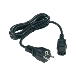 Câble d’alimentation secteur 220V pour PC fixe – 1,5 m, prise européenne, connecteur IEC C13.